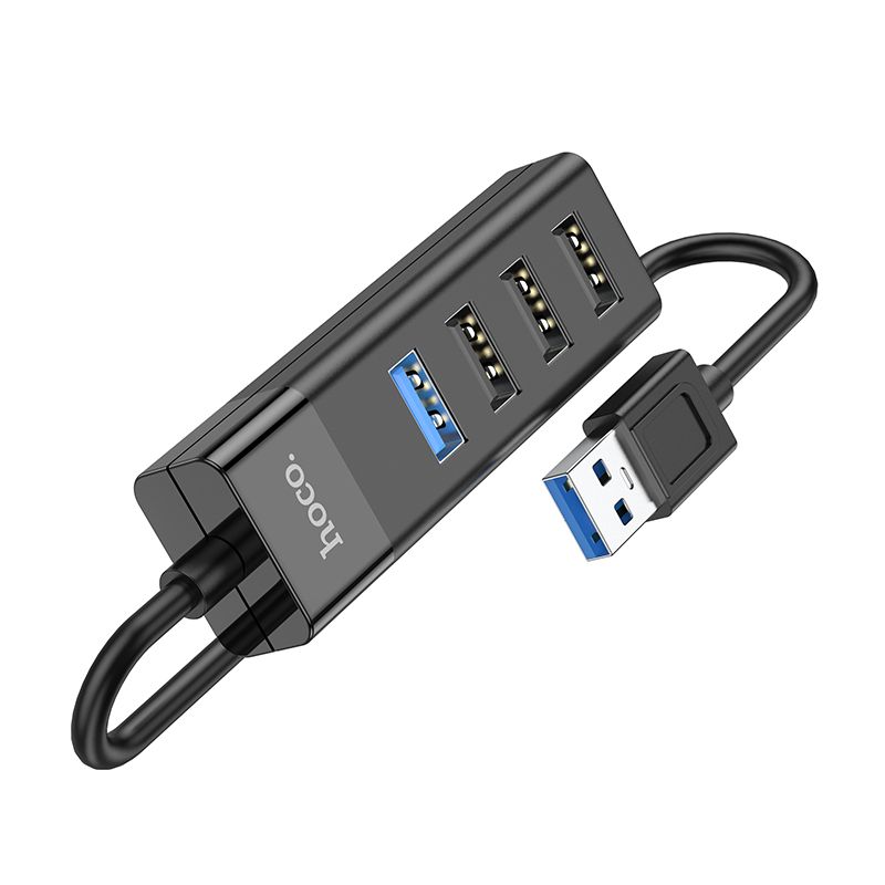 Hoco 4 poorts HUB Cable - USB-A naar USB-A 2.0 en 3.0 Hoco 4 poorts HUB Cable - USB-A naar USB-A 2.0 en 3.0